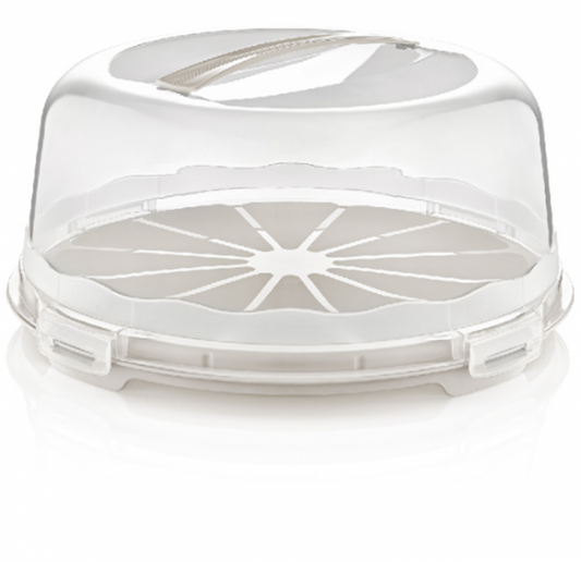 Durable Plastic Cake Pastry Carry Storage Box with Cover 30 cm Assorted Colors