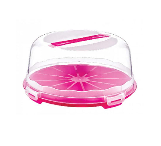 Durable Plastic Cake Pastry Carry Storage Box with Cover 30 cm Assorted Colors