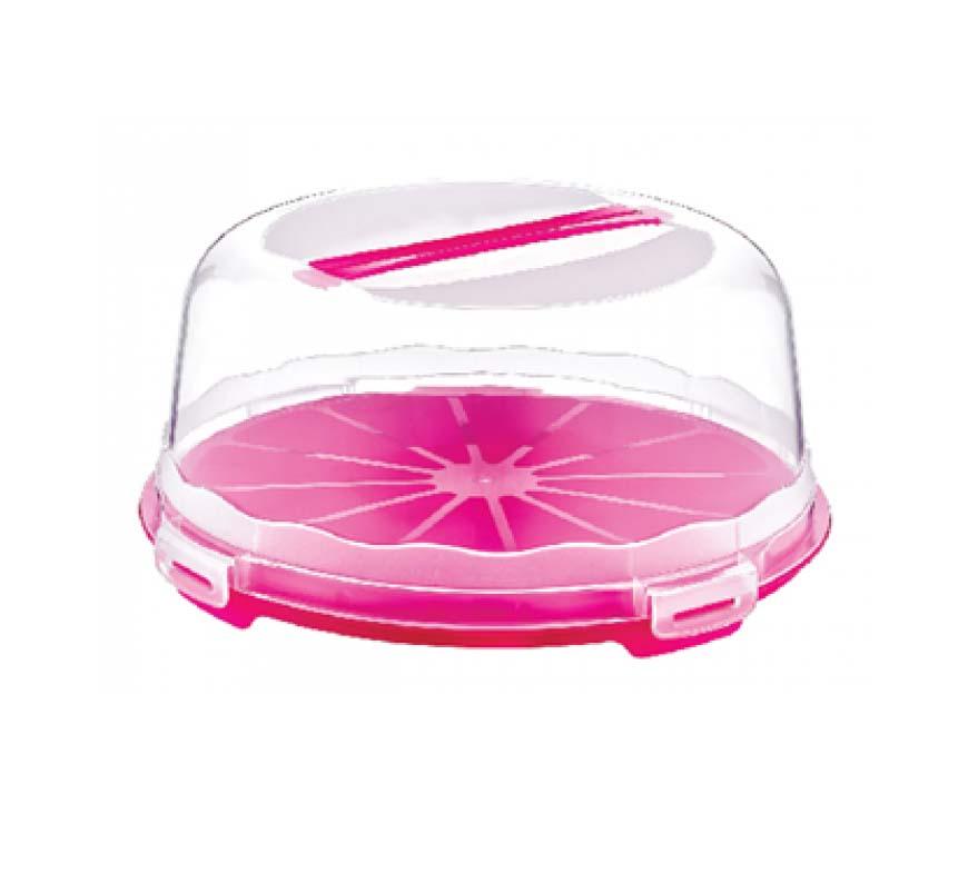 Durable Plastic Cake Pastry Carry Storage Box with Cover 30 cm Assorted Colors