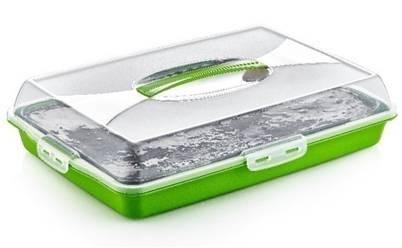 Premium Plastic Cake Pastry Party Tray Storage Box with Cover