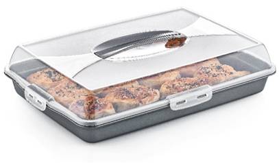 Premium Plastic Cake Pastry Party Tray Storage Box with Cover