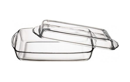 PB Borcam 275L Glass Casserole Dish with Lid