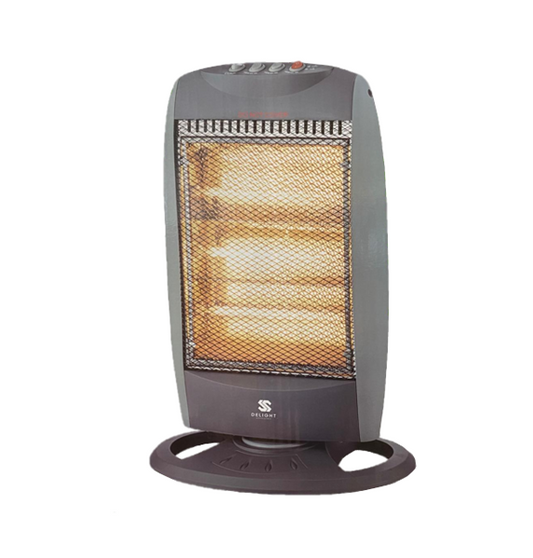 Delight Housewares 3 Bar Halogen Heater Efficient Portable Heating Solution