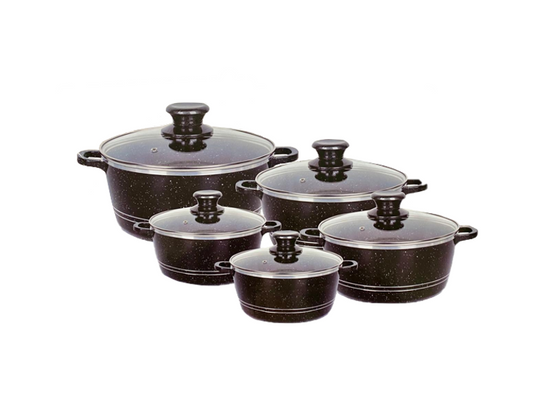Delight NonStick DieCast Casserole Pan Set 10 Pcs