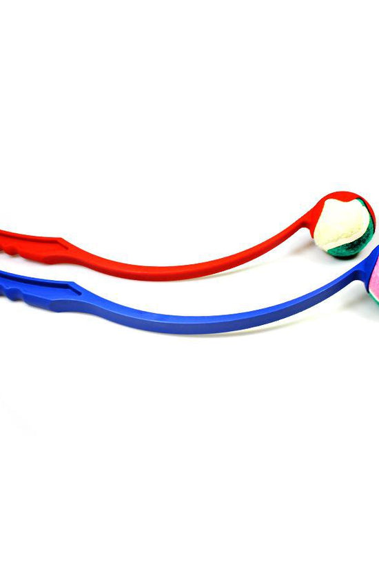 IIGEurope 35 cm Plastic Dog Tennis Ball Chucker Launcher Assorted Colors