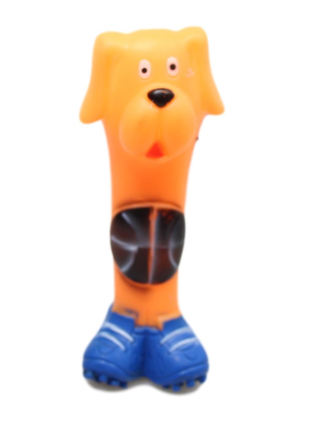 Interactive Squeaky Dog Bone Toy Assorted Colors 17cm