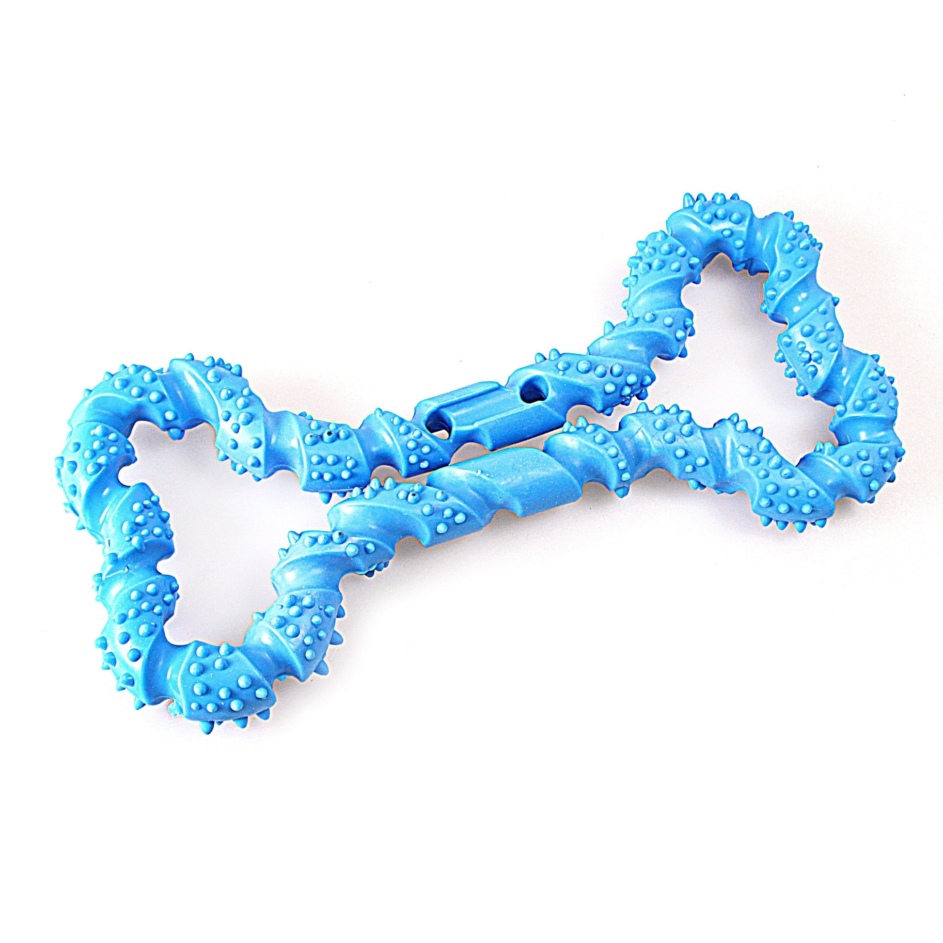 Durable 18cm Silicone Bone Pet Dog Toy in Assorted Colors