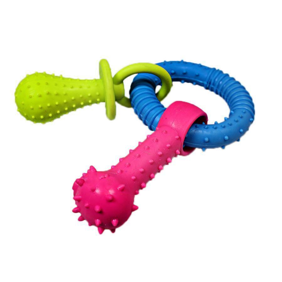 Durable Pet Dog Chewing Toy Set with Assorted Colours