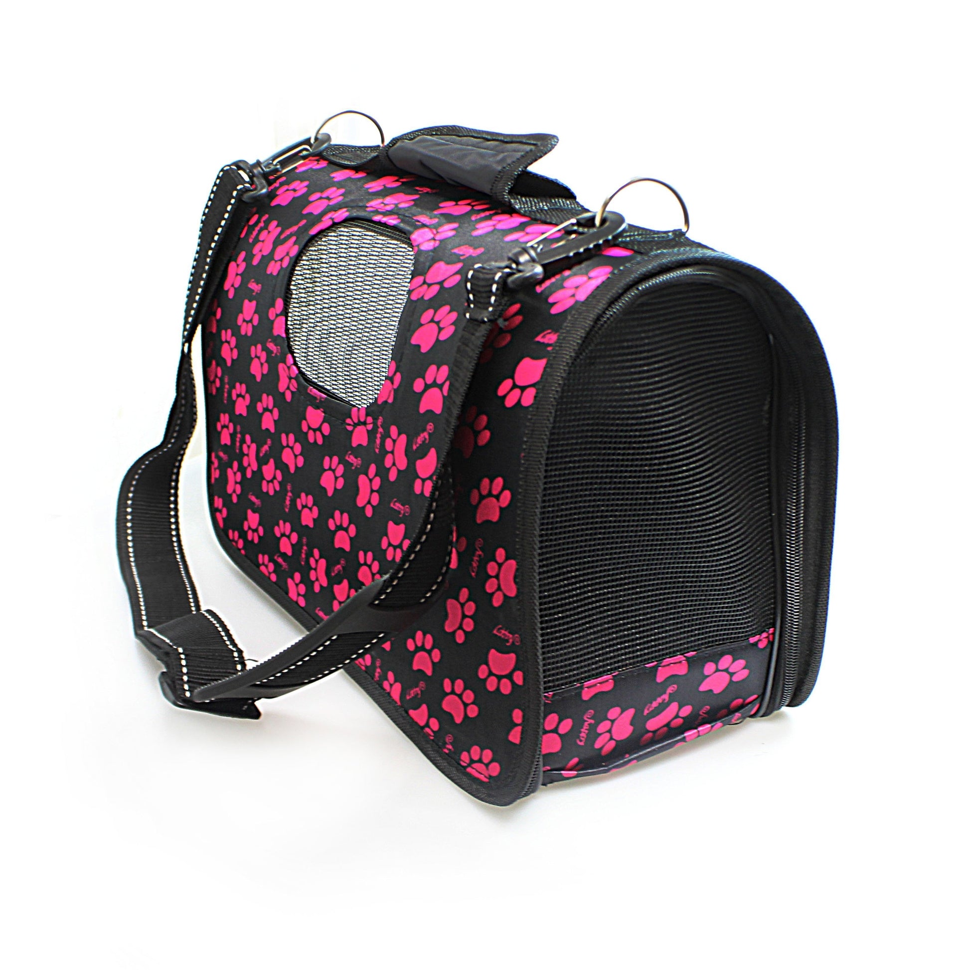 Foldable Pet Carry Case with Printed Design Assorted Designs