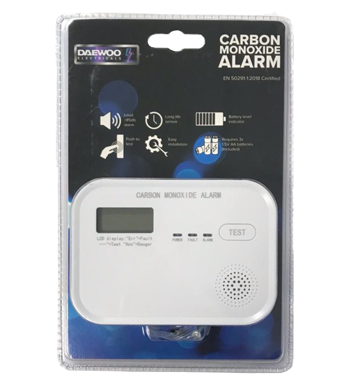 Daewoo Carbon Monoxide Alarm Reliable Safety Device for Home Protection