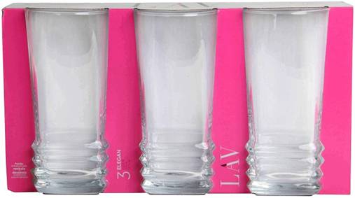 Premium 3Piece Elegant Long Glass Set