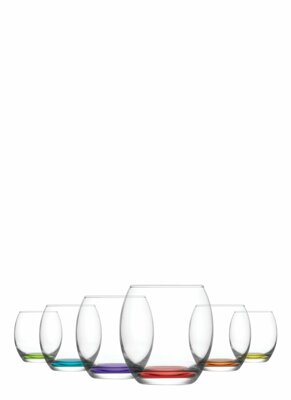Elevate Your Drinkware Collection with Empire Coloured Round Tumbler Glasses