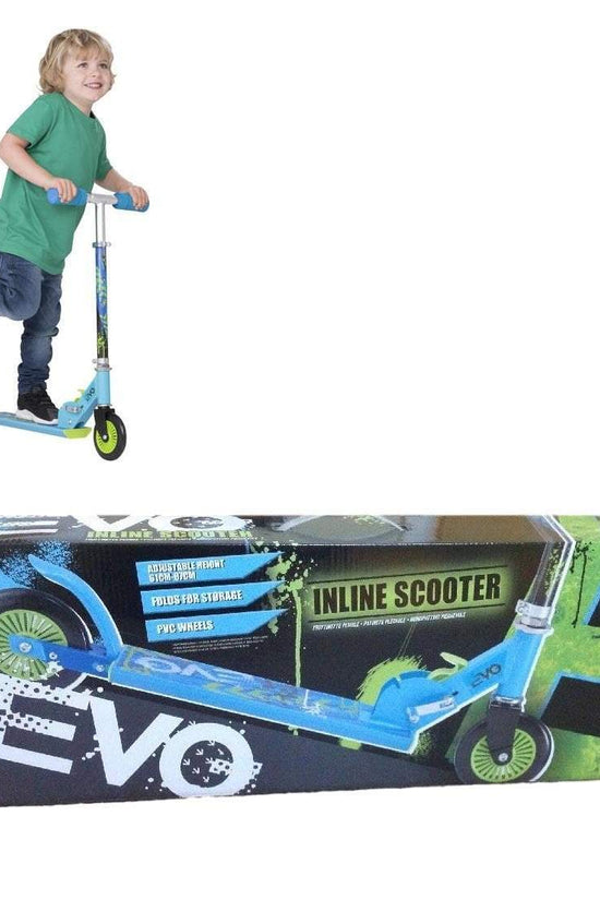 HTI Childrens Evo Inline Scooter Blue Ultimate Fun for Kids