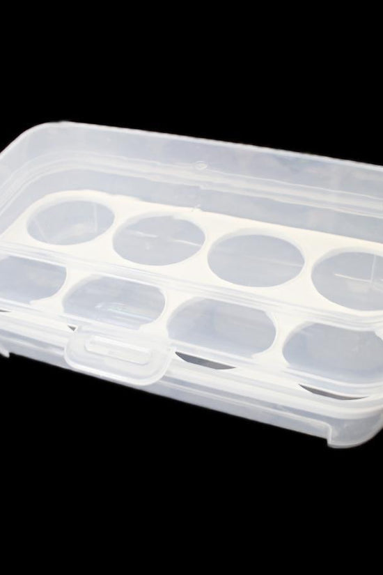 Transparent Egg Storage Case Box Holds 8 Eggs