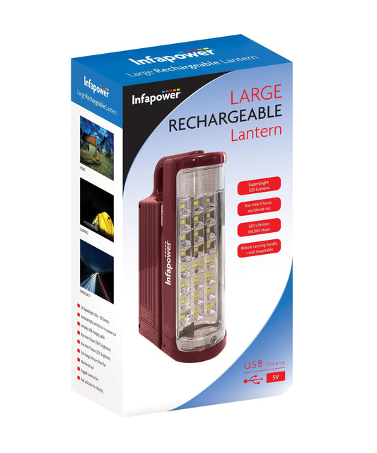Infapower F059 24 LED Rechargeable Lantern for Outdoor Enthusiasts