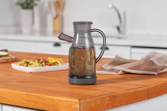 Foly Life 700ml Plastic Olive Oil Bottle with Measurements