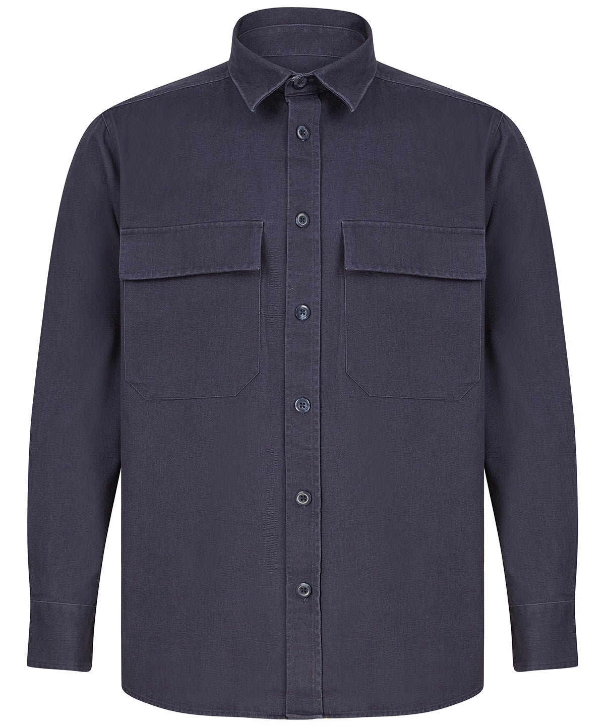 Mens Heavyweight Drill Overshirt with Mitred Pockets and Cuff