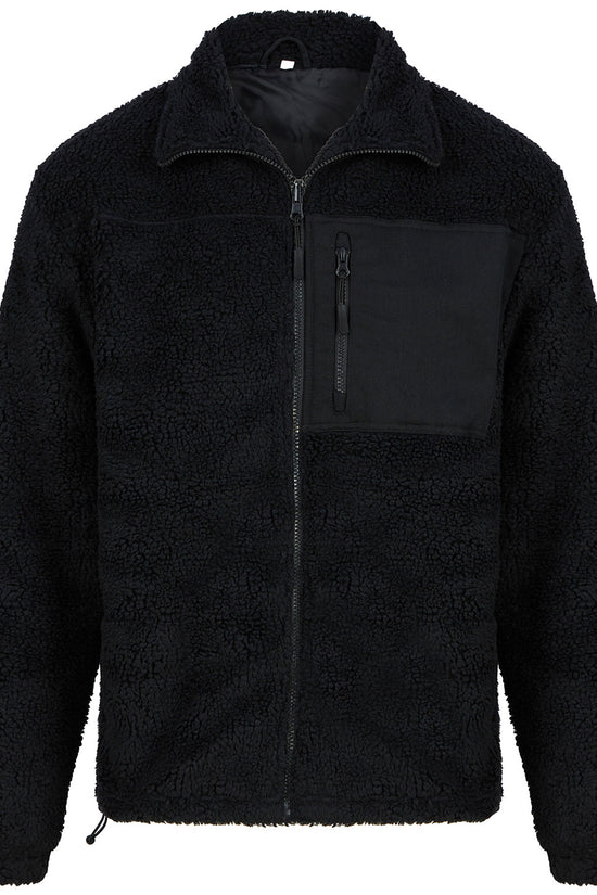 Front Row Recycled Sherpa Fleece Unisex Jacket Sustainable Outdoor Wear