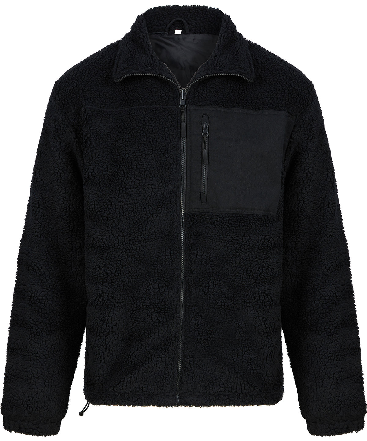 Front Row Recycled Sherpa Fleece Unisex Jacket Sustainable Outdoor Wear