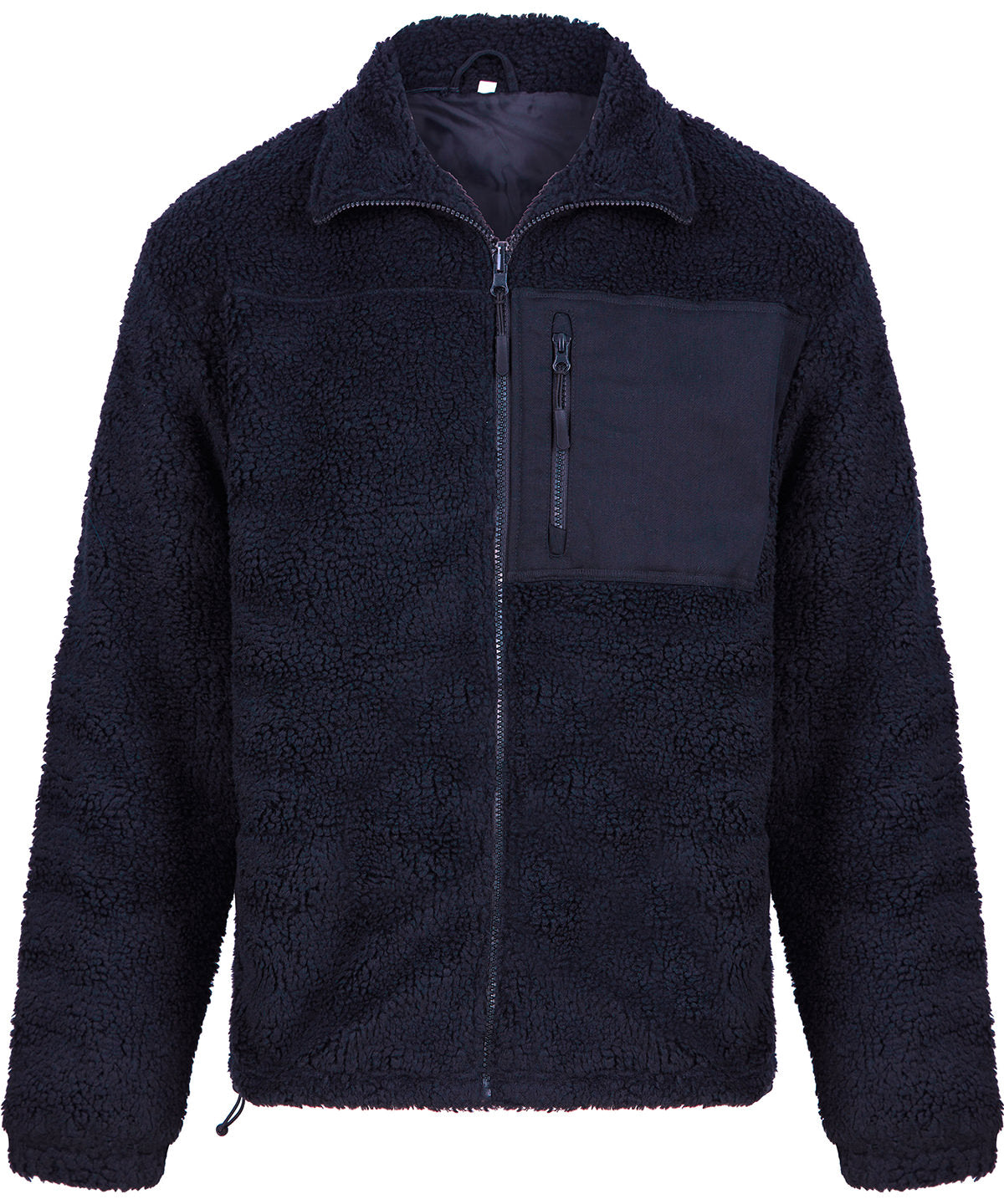 Front Row Recycled Sherpa Fleece Unisex Jacket Sustainable Outdoor Wear