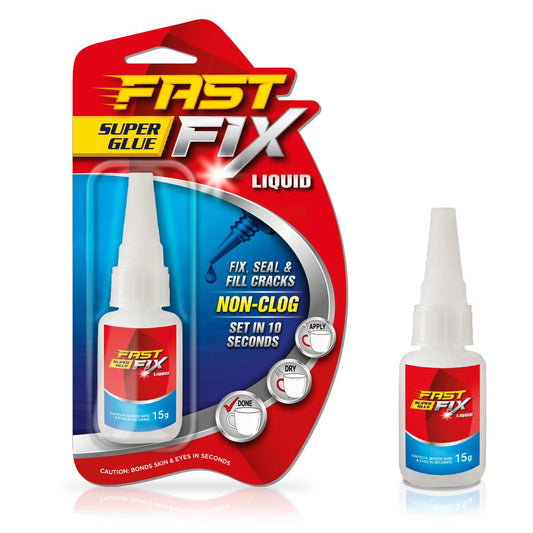 Fast Fix Super Glue Liquid 15g Quick Durable Repairs