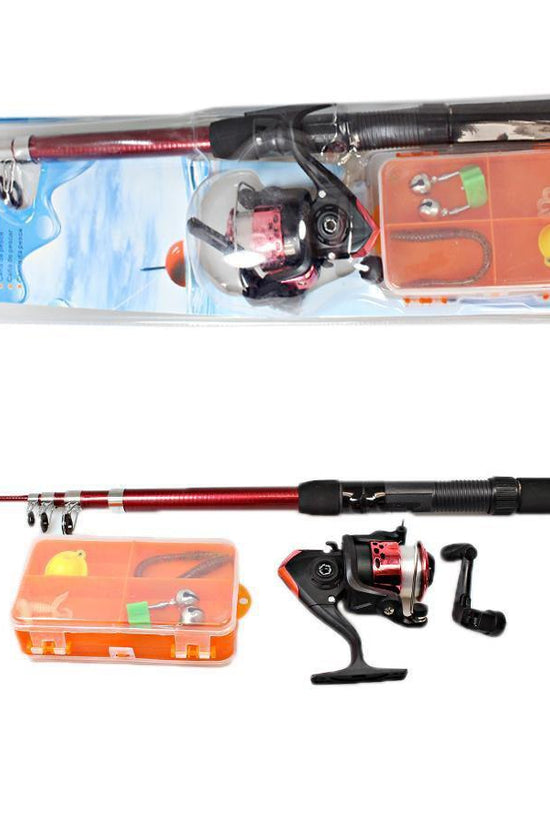 Compact Extendable Fishing Rod Set with Assorted Accessories