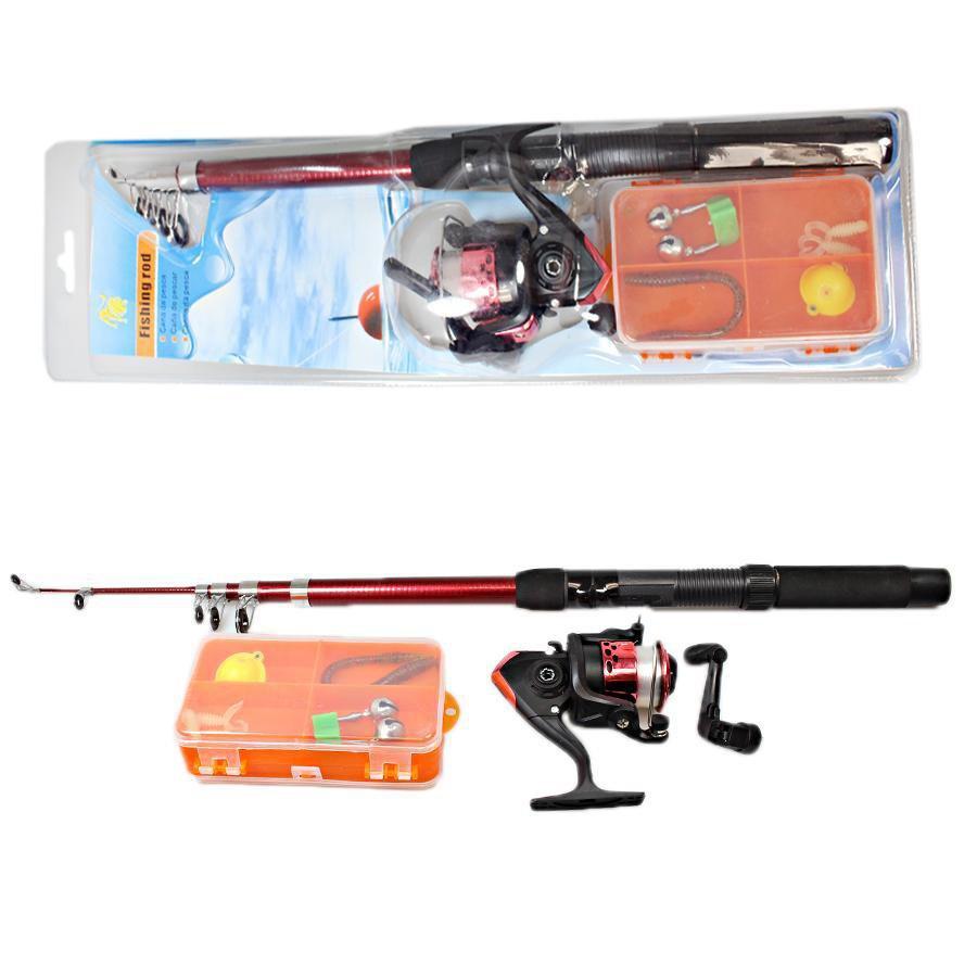 Compact Extendable Fishing Rod Set with Assorted Accessories