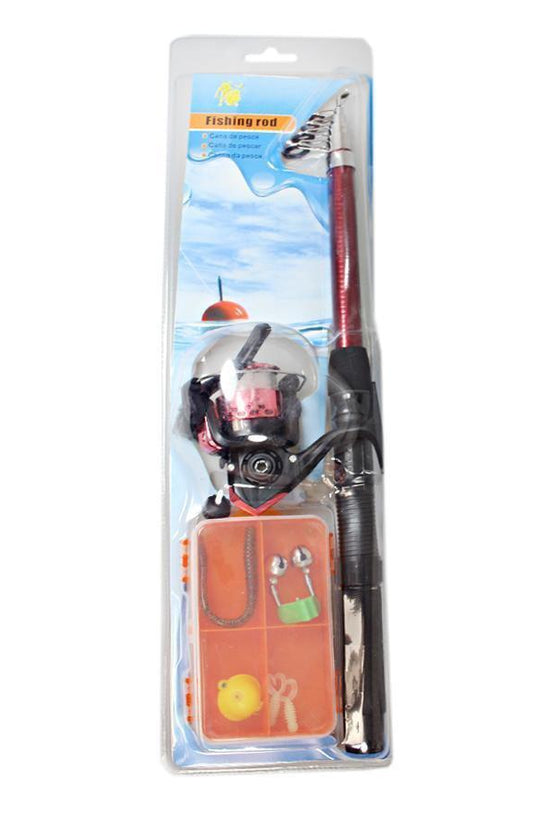 Compact Extendable Fishing Rod Set with Assorted Accessories