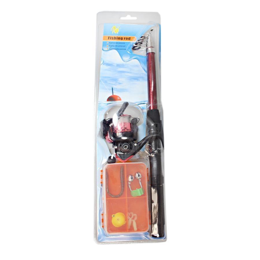 Compact Extendable Fishing Rod Set with Assorted Accessories