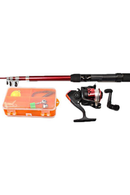 Compact Extendable Fishing Rod Set with Assorted Accessories