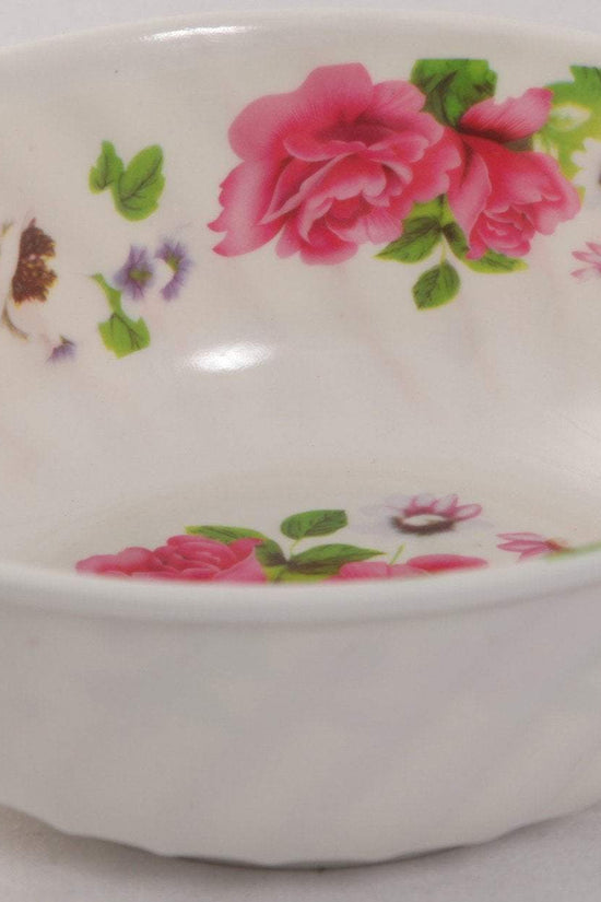 Elegant Plastic Bowl with Floral Design 17 x 65 cm