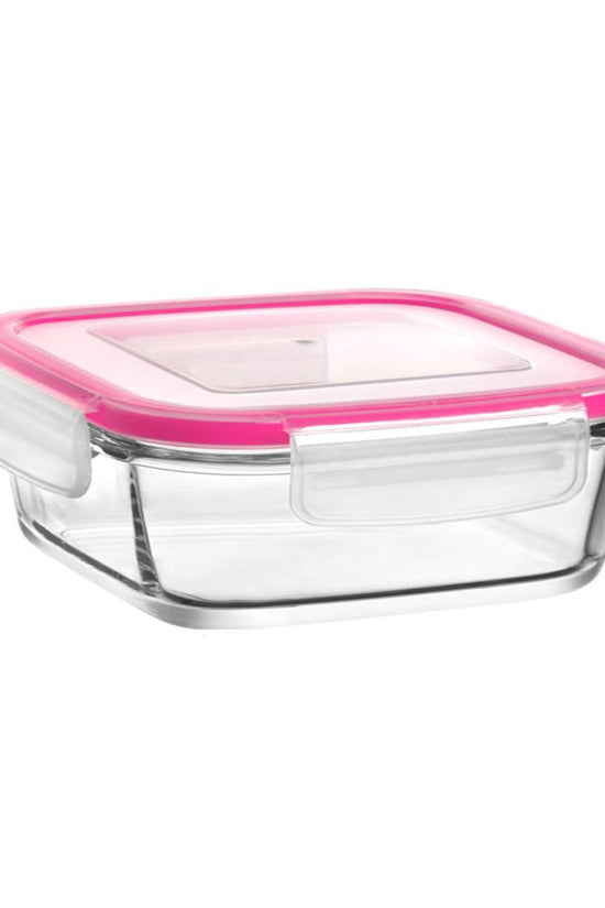 375cc Glass Food Storage Container Set Assorted Colors