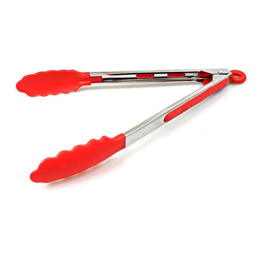 Durable Plastic Kitchen BBQ Salad Serving Tongs in Assorted Colours