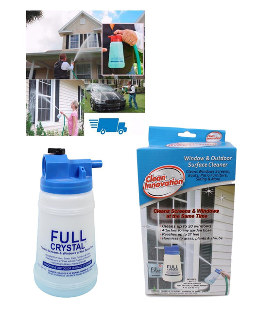 Full Crystal Window Outdoor Surface Cleaner Ultimate Solution for Sparkling Clean Windows and Surfaces