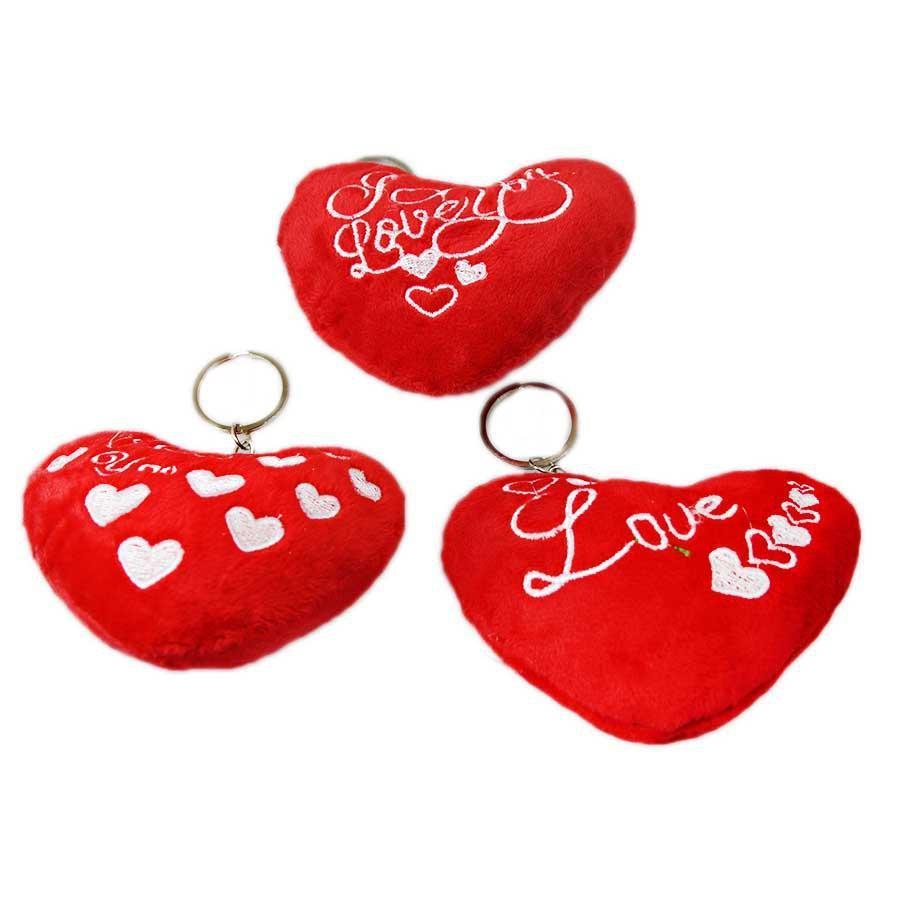 Fury Heart Shaped I LOVE YOU Keyring Keychain Perfect Gift for Loved Ones