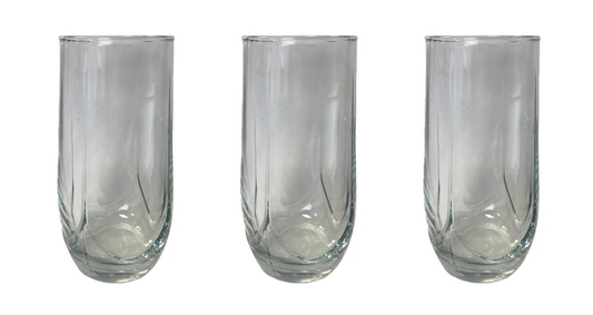 Elegant 280ml Drinking Glass Tumblers Set of 3 Premium Quality
