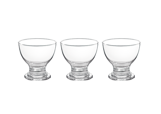 Elevate Your Dessert Experience with Nova Delight Glass Ice Cream Cups Pack of 3