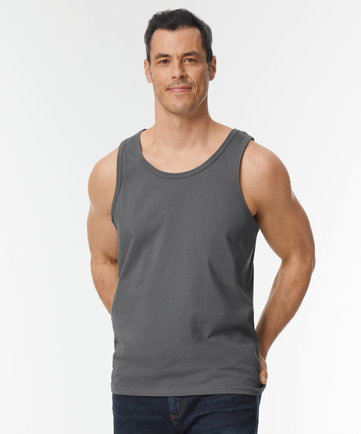 Softstyle Adult Tank Top Ringspun Cotton Male Vest