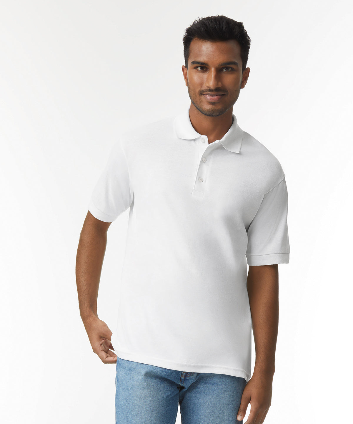 Gildan DryBlend Jersey Knit Polo for Men MoistureWicking Casual Sports Shirt