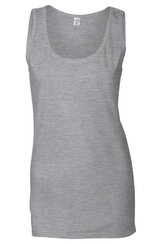 Gildan Softstyle Womens Tank Top Fitted Silhouette Ringspun Cotton