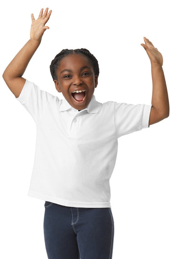 Gildan Kids DryBlend Jersey Polo for Unisex Juniors