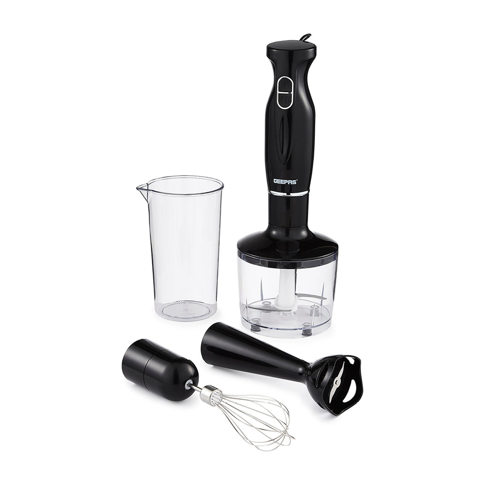Electric 4in1 Hand Blender Stick with Whisk 200W Black GHB6144UKBK