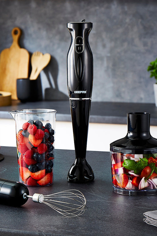 Electric 4in1 Hand Blender Stick with Whisk 200W Black GHB6144UKBK