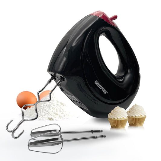 7Speed Baking Hand Mixer with Beater Dough Hook Attachments