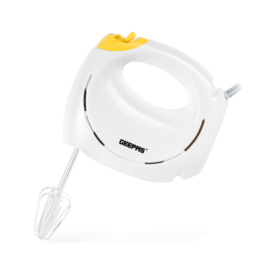 7Speed Baking Hand Mixer with Beater and Dough Hook Attachments