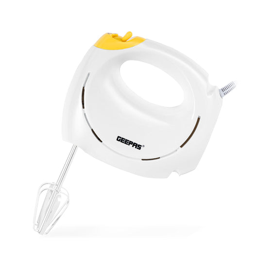 7Speed Baking Hand Mixer with Beater and Dough Hook Attachments