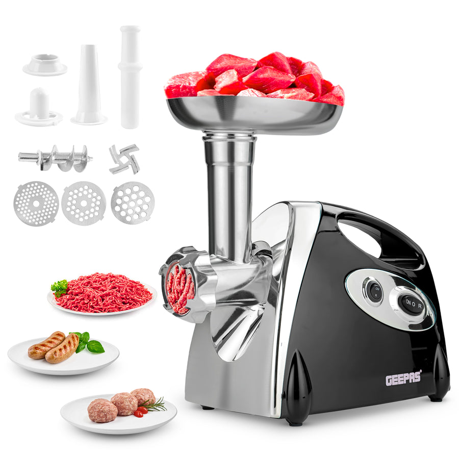Electric Meat Grinder Mincer Sausage Maker 1800W Black
