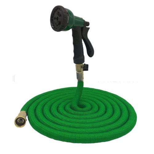 75 FT Heavy Duty Flexible Garden Water Hose with Spray Gun