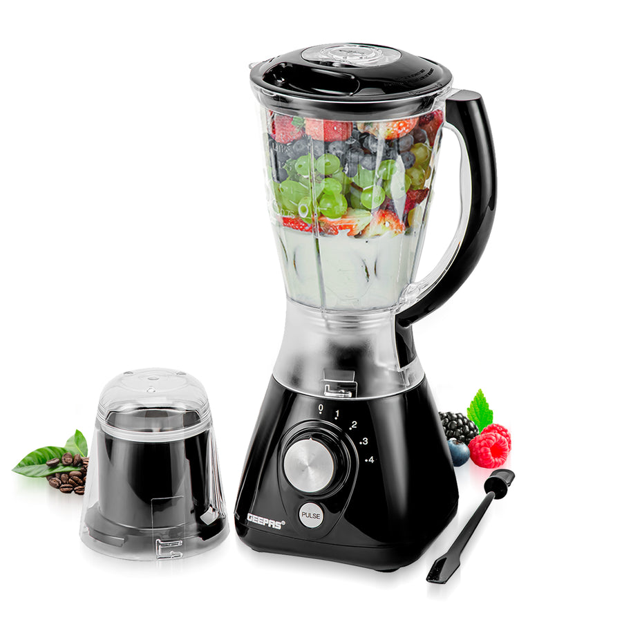 Portable 2In1 Food Blender Grinder 15L Black