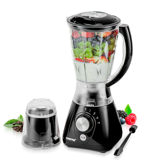 Portable 2In1 Food Blender Grinder 15L Black